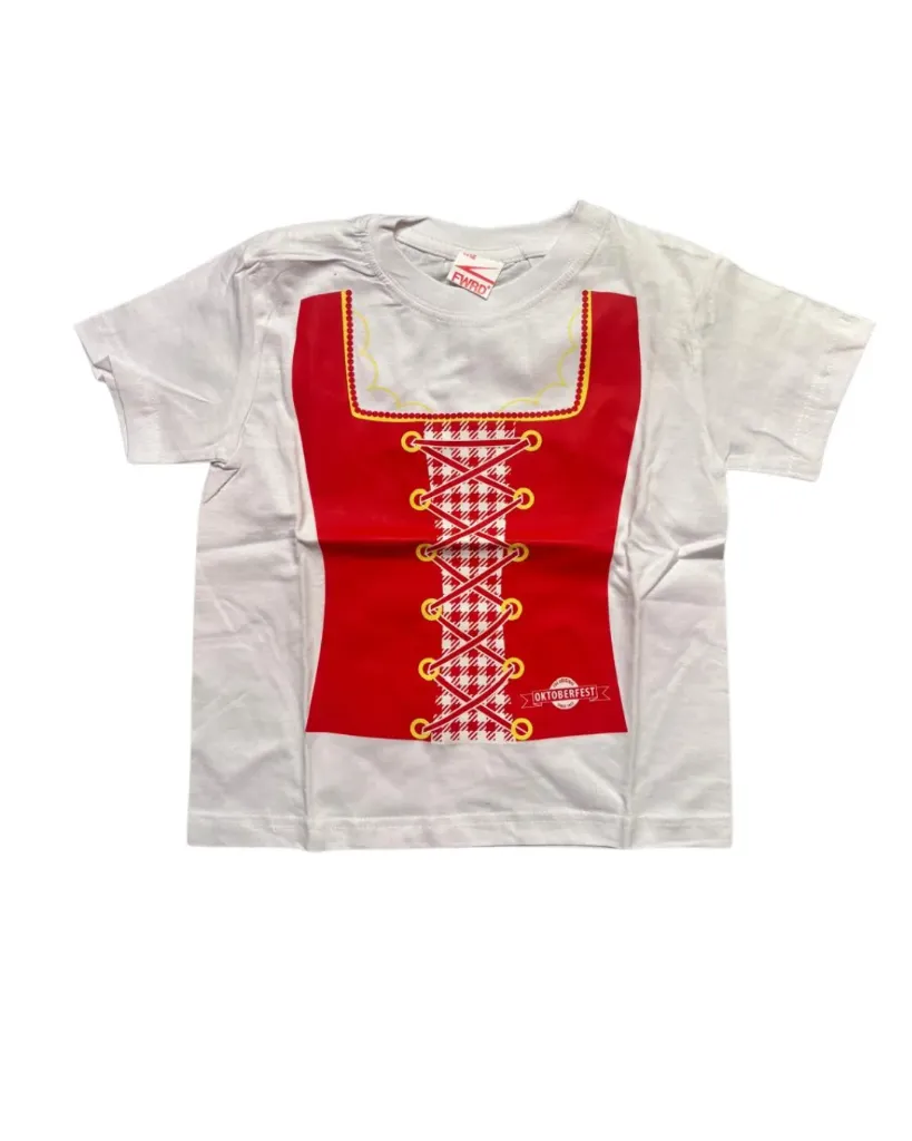 Oktoberfest T-Shirt Kids Girls: Dirndl (7-8)